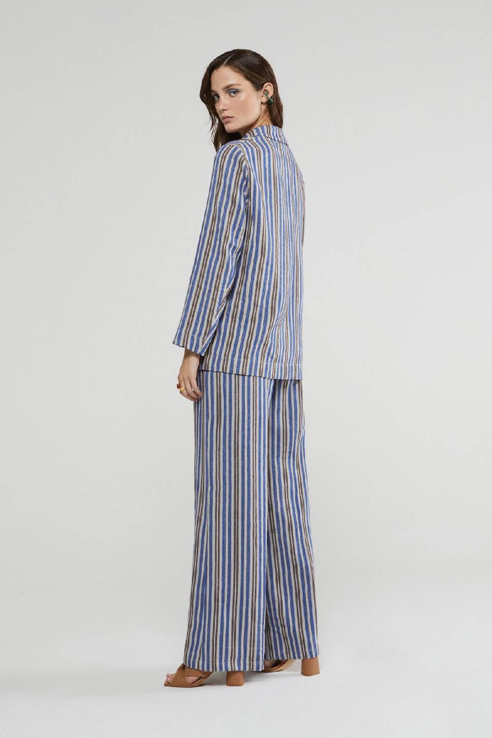ottod'Ame Linen blend palazzo trousers Sconto