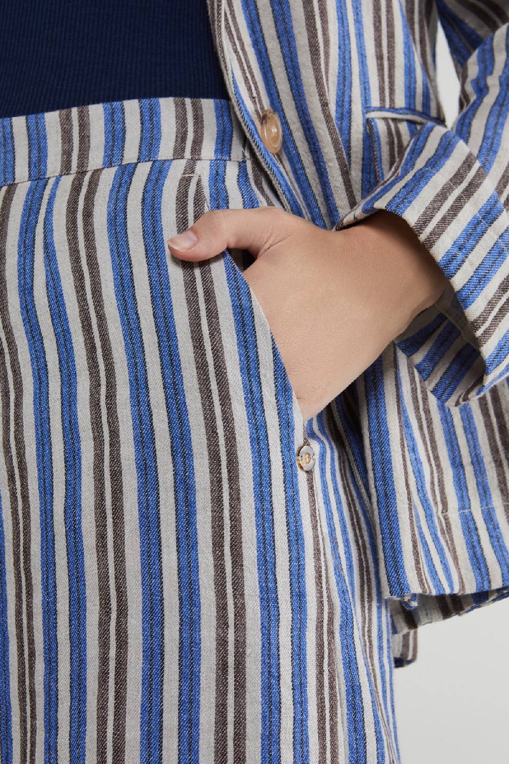 ottod'Ame Linen blend palazzo trousers Sconto