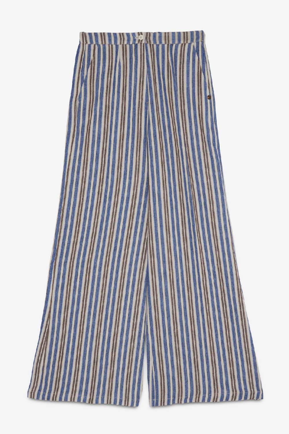 ottod'Ame Linen blend palazzo trousers Sconto
