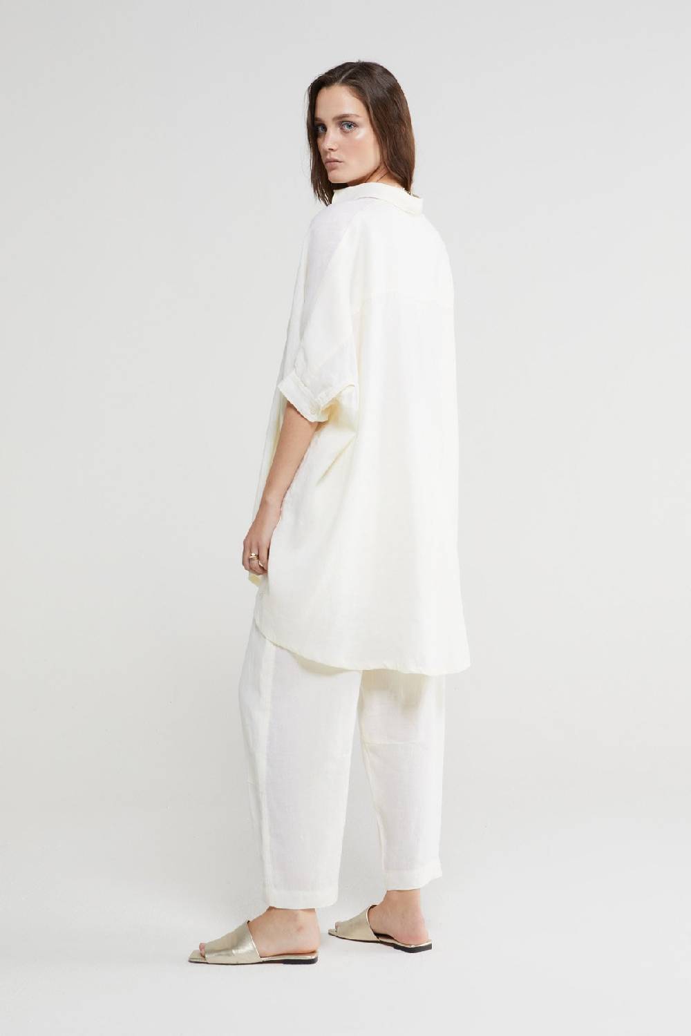 ottod'Ame Linen oversized shirt Online