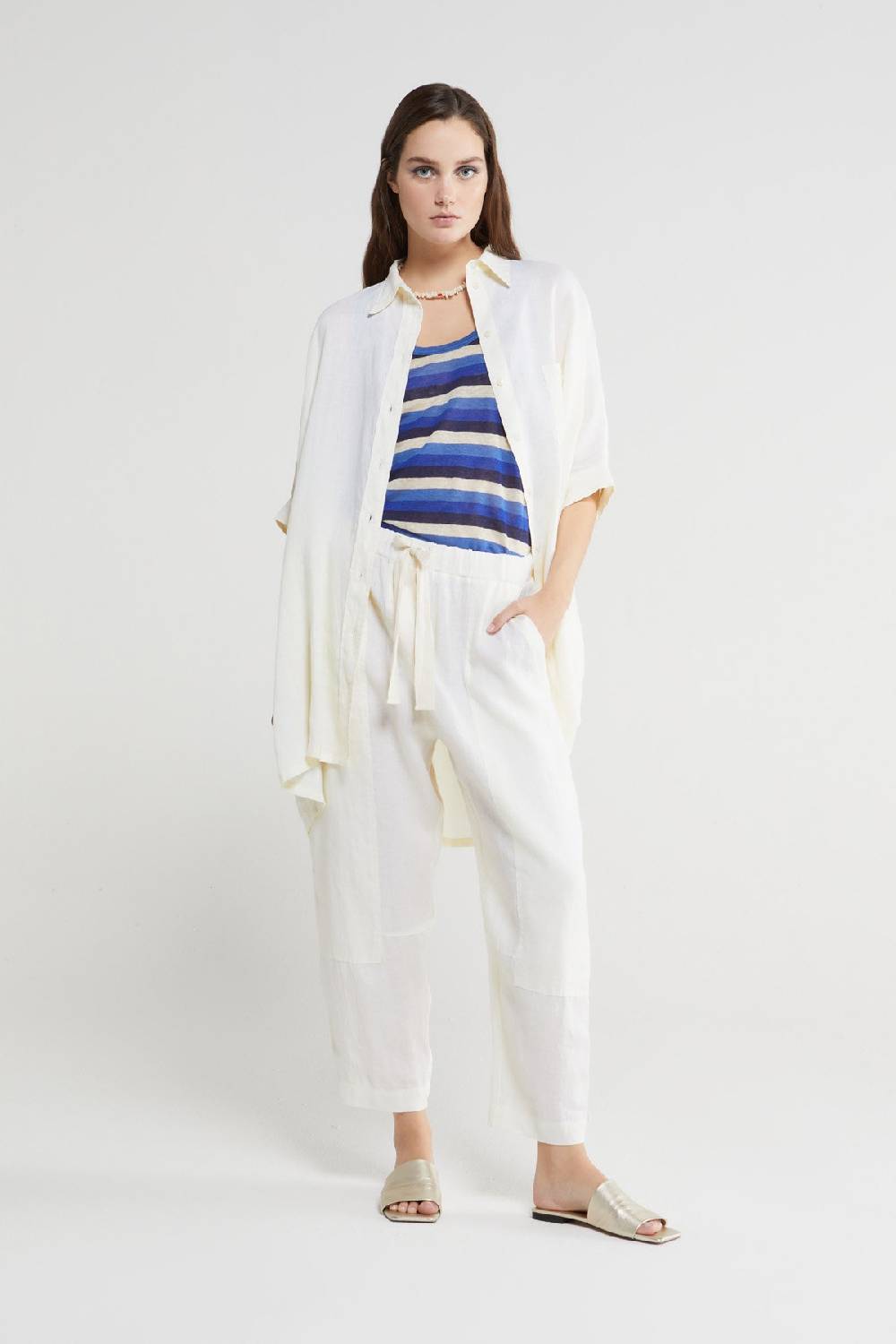 ottod'Ame Linen oversized shirt Online