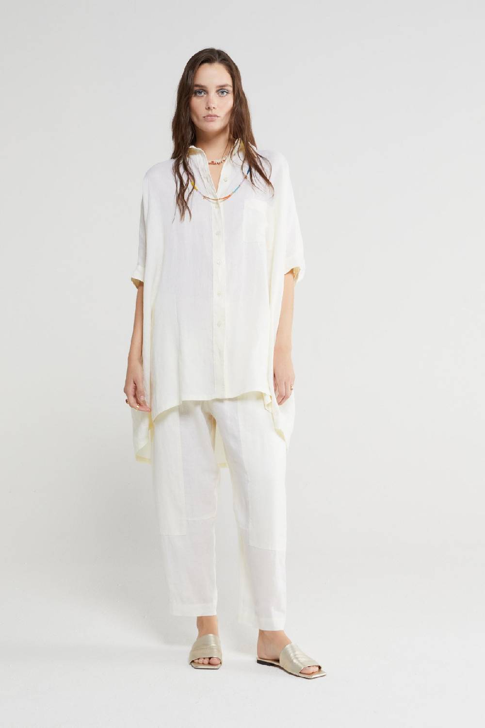ottod'Ame Linen oversized shirt Online