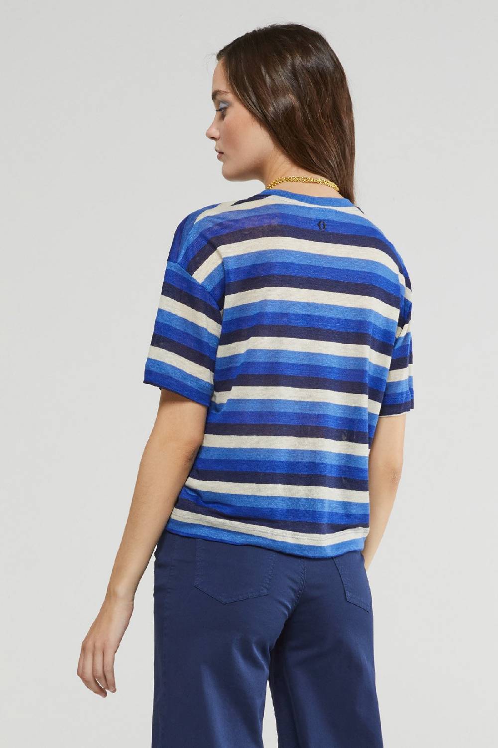 ottod'Ame Linen sweater with V neckline Saldi