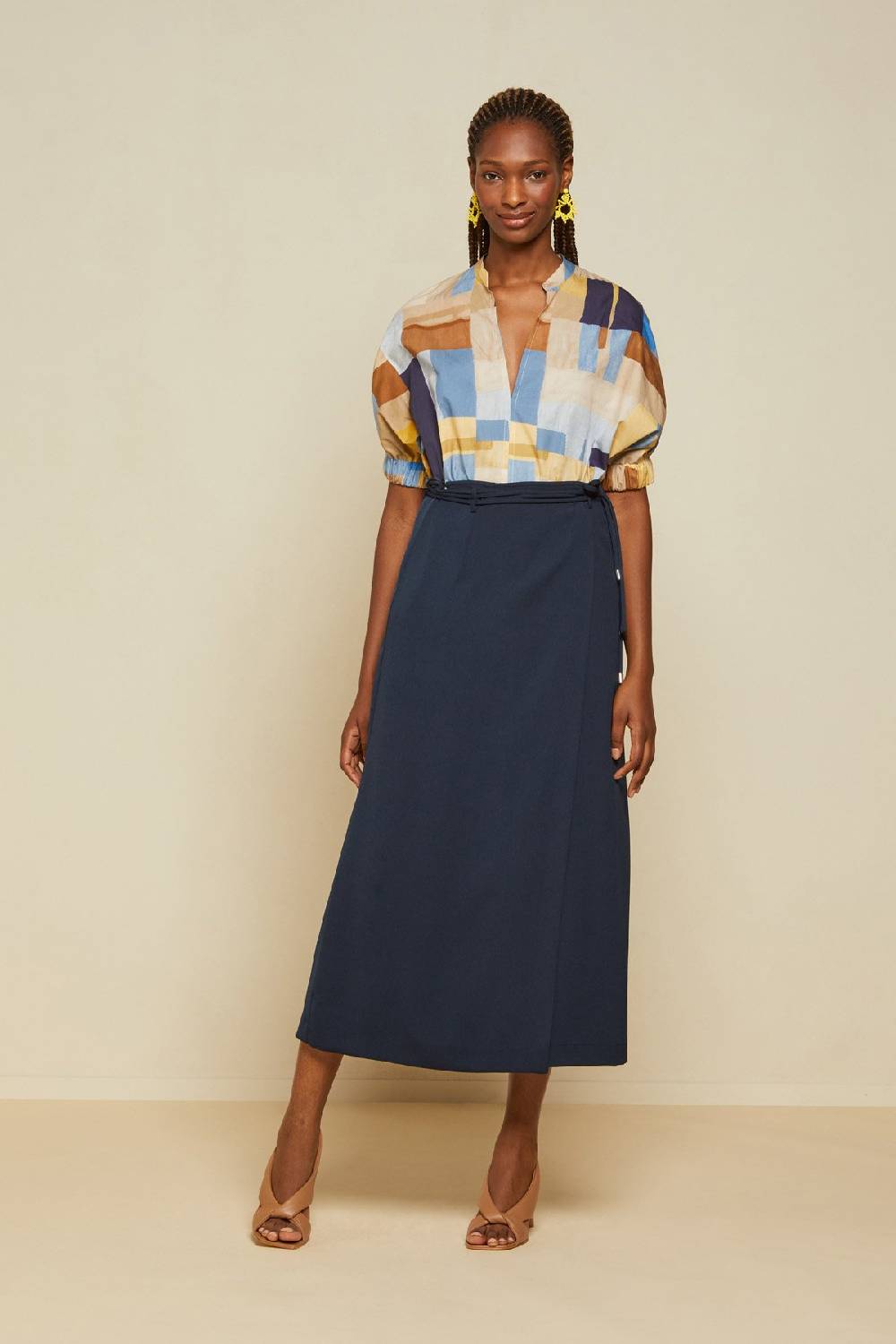 ottod'Ame Skirt with lace at the waist Offerte
