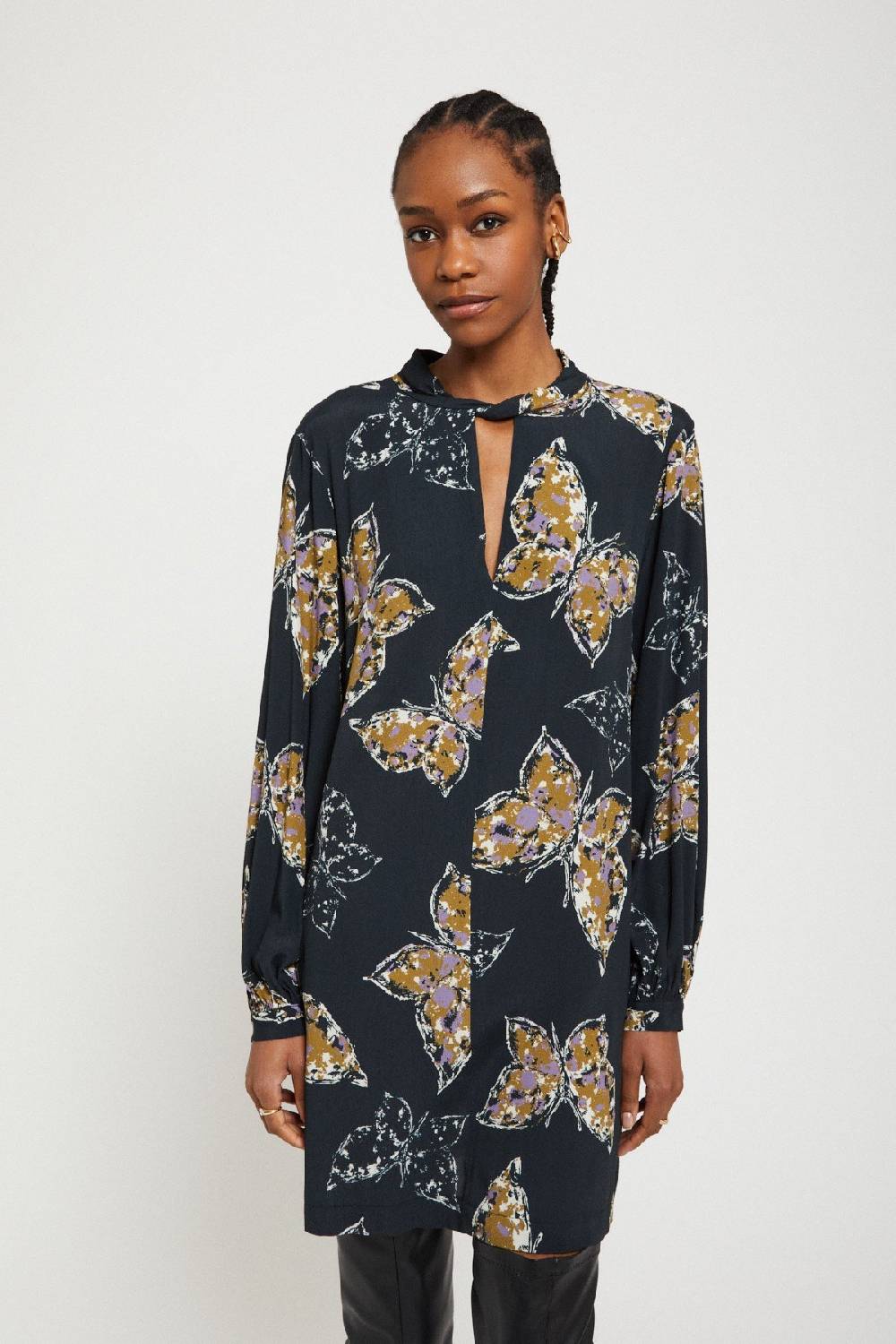ottod'Ame Printed viscose short dress In Saldo