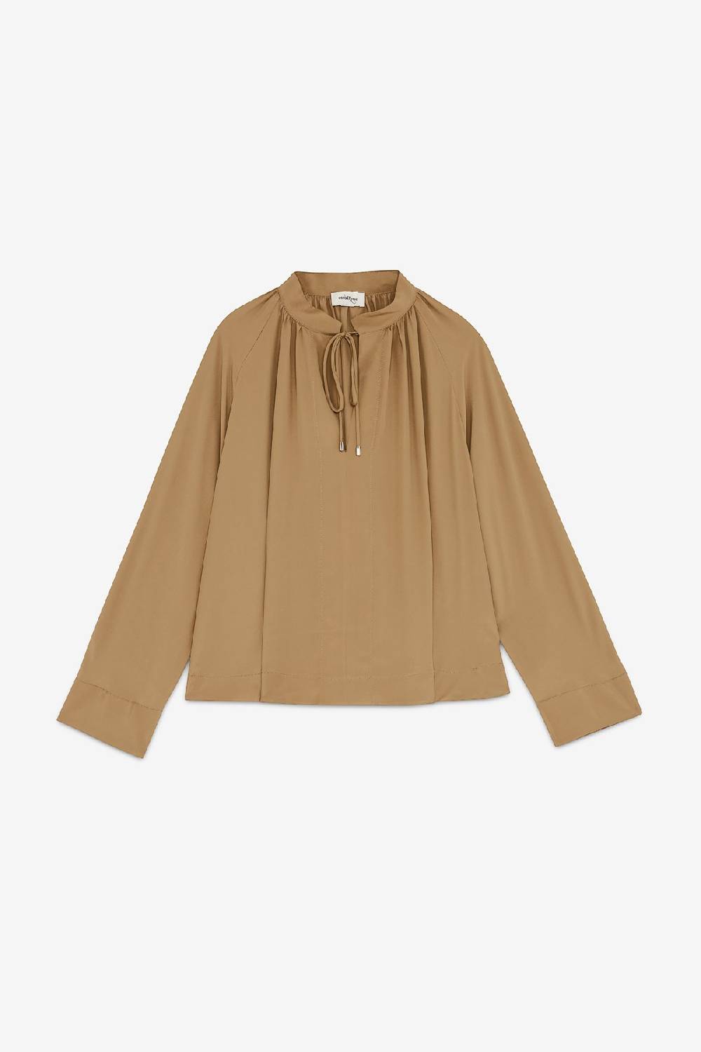 ottod'Ame Silk-blend blouse with drawstring 2025