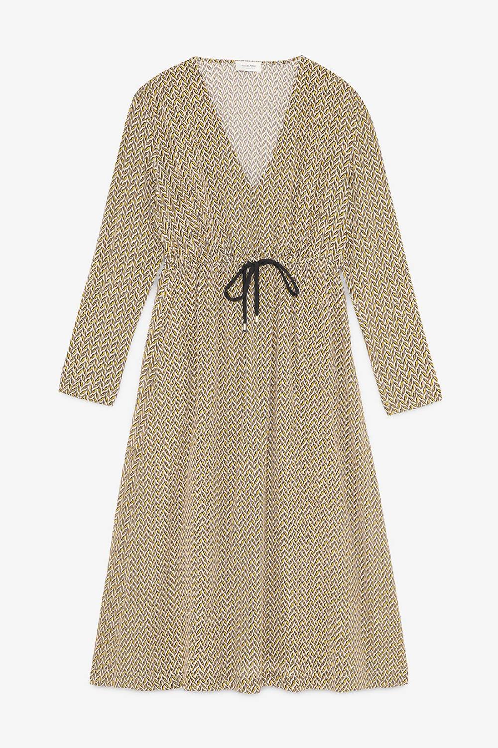ottod'Ame Viscose midi dress with drawstring Italia