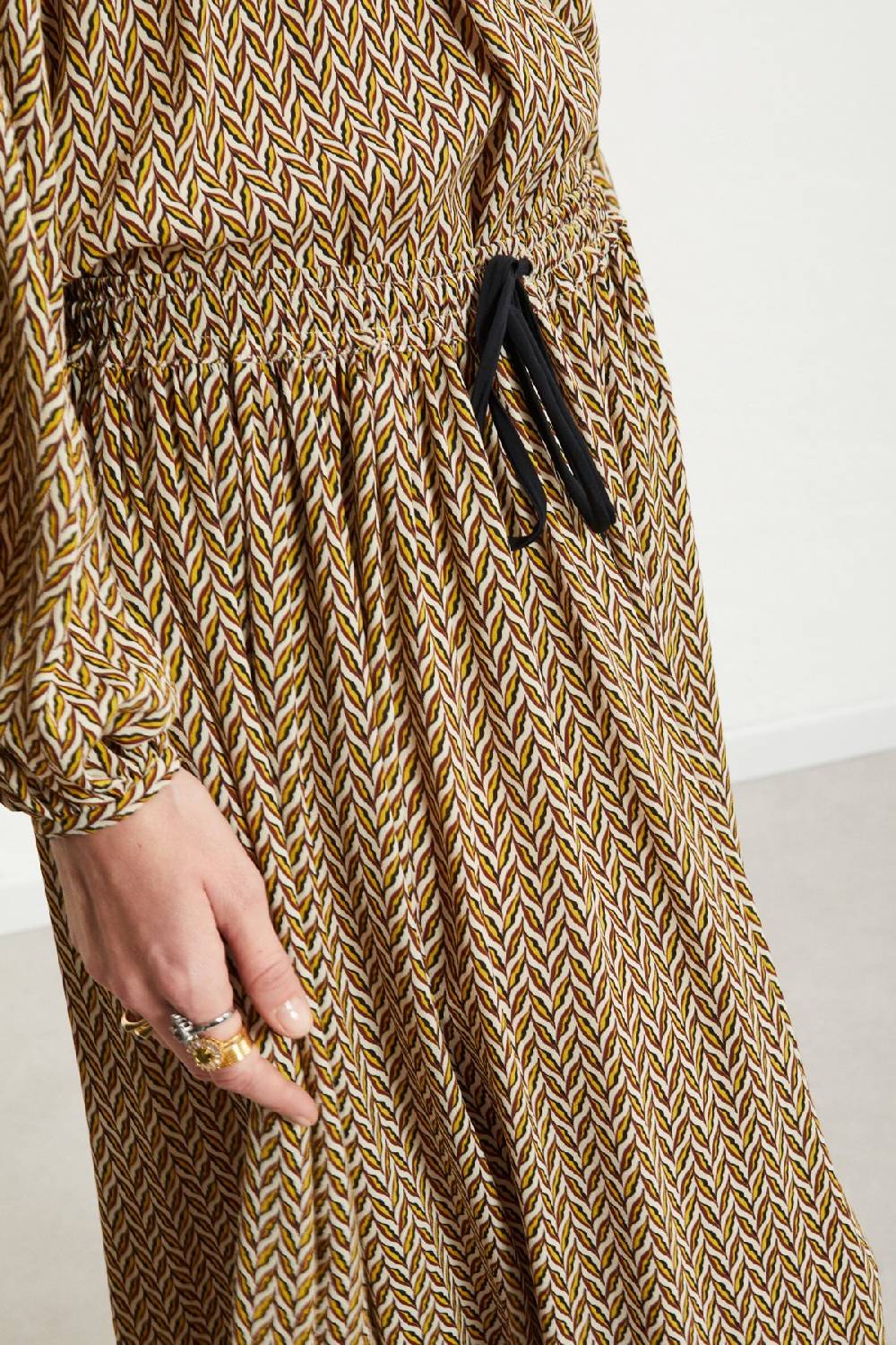 ottod'Ame Viscose long skirt with drawstring 2025