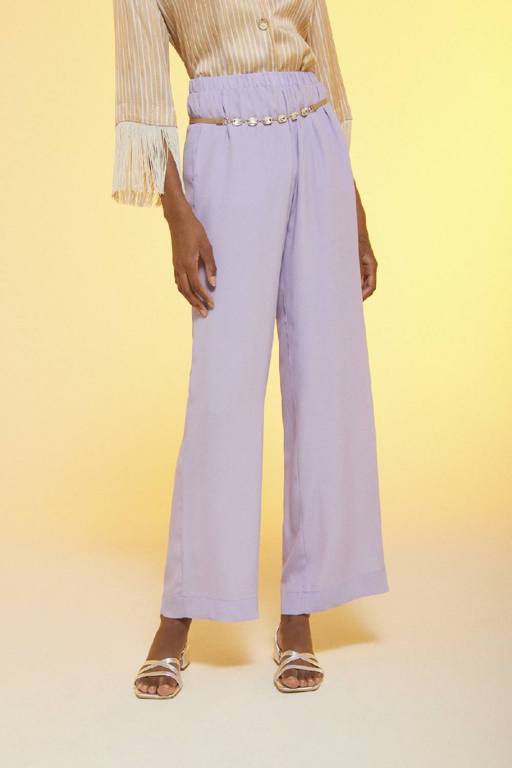 ottod'Ame Silk blend palazzo trousers Acquista Ora