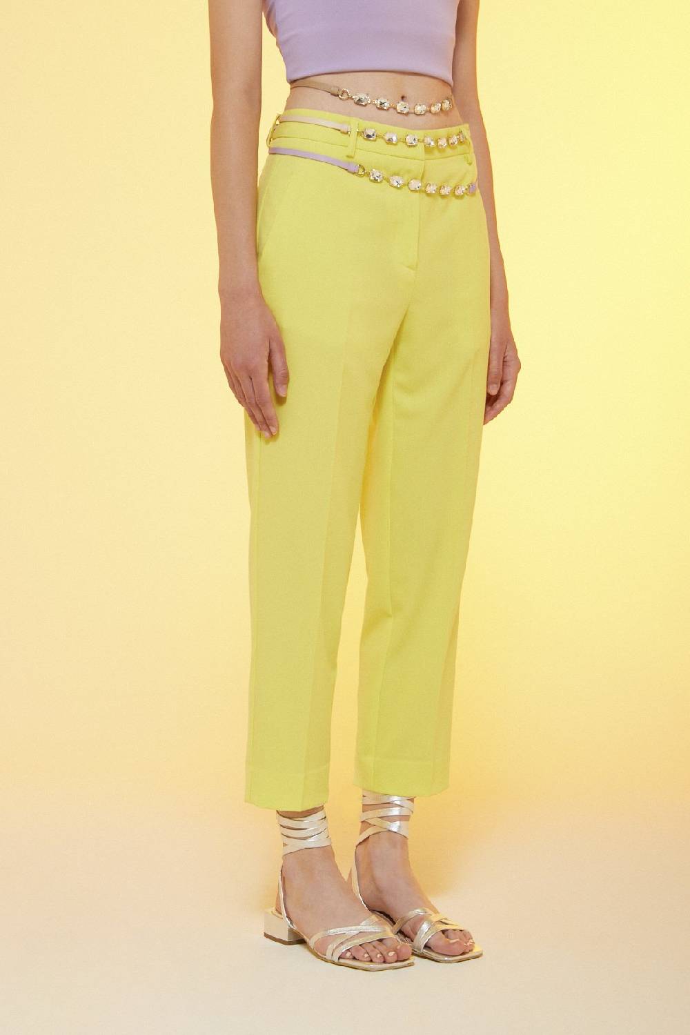 ottod'Ame Ankle lenght trousers Prezzo Ridotto