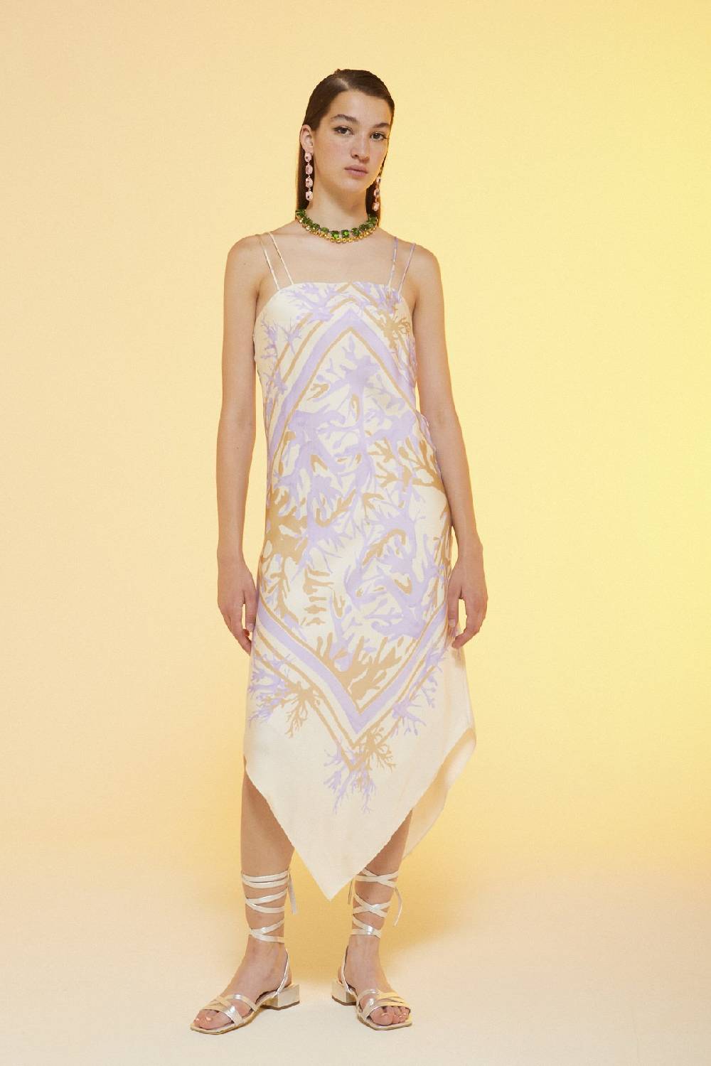 ottod'Ame Printed viscose sarong dress