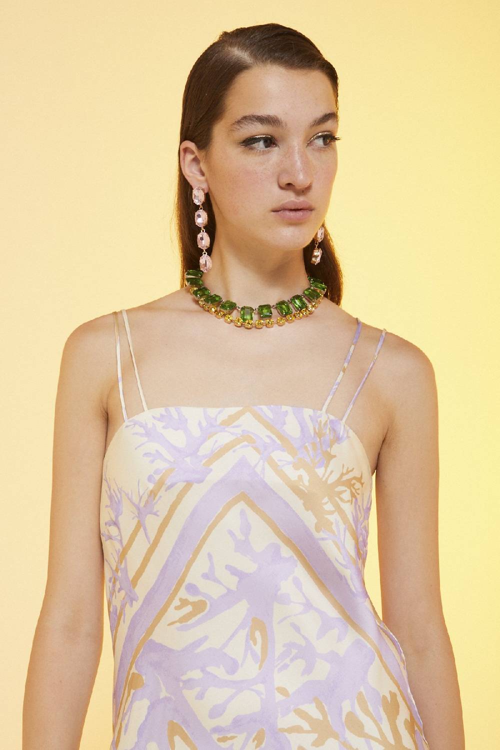 ottod'Ame Printed viscose sarong dress Economico