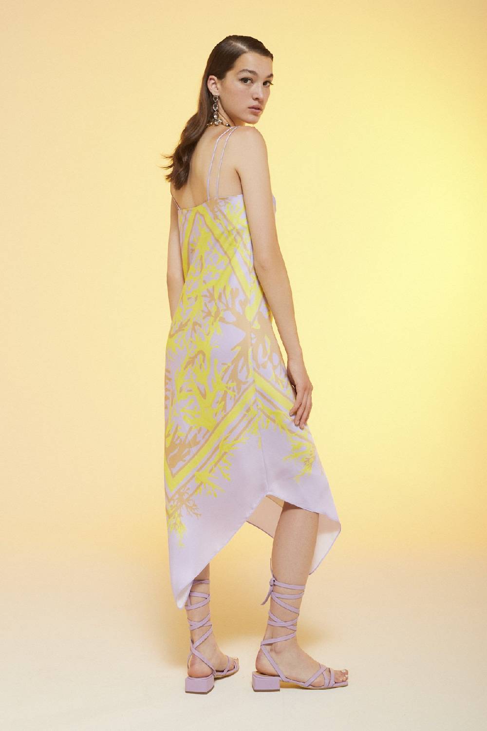 ottod'Ame Printed viscose sarong dress Online