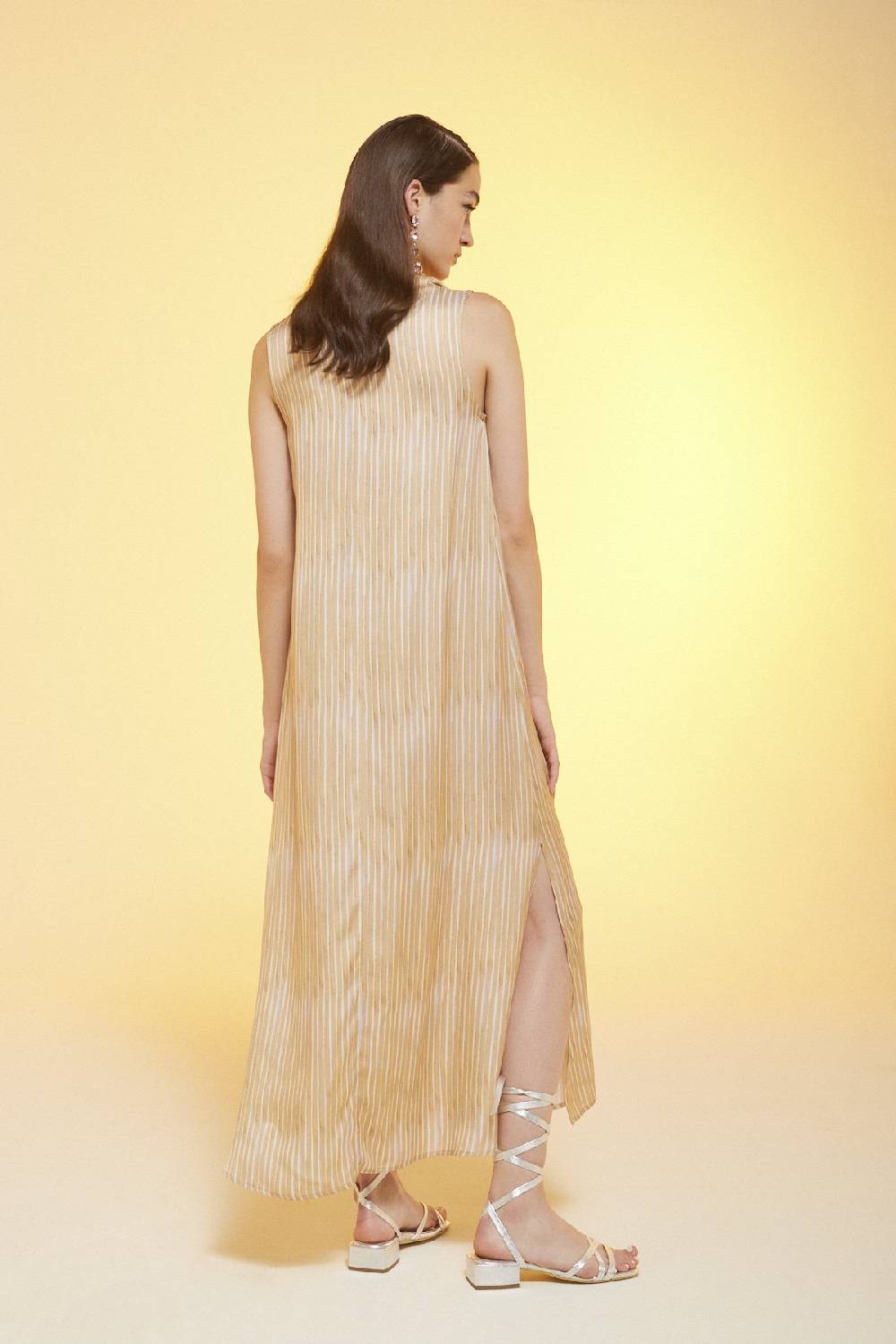ottod'Ame Printed viscose long dress In Vendita