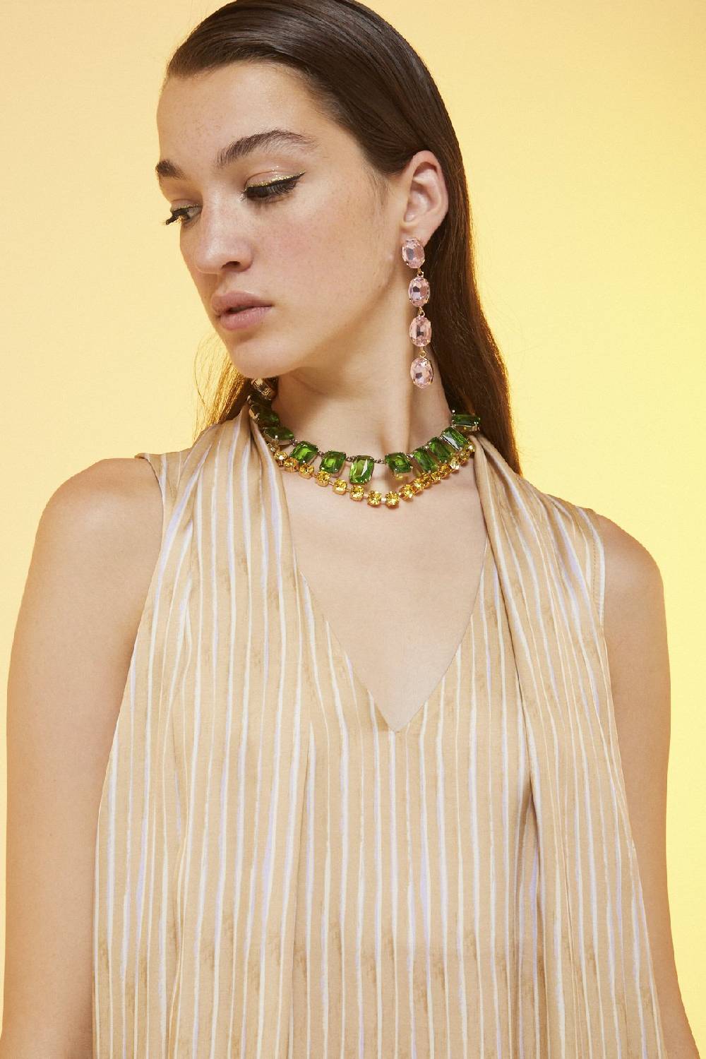 ottod'Ame Printed viscose long dress In Vendita