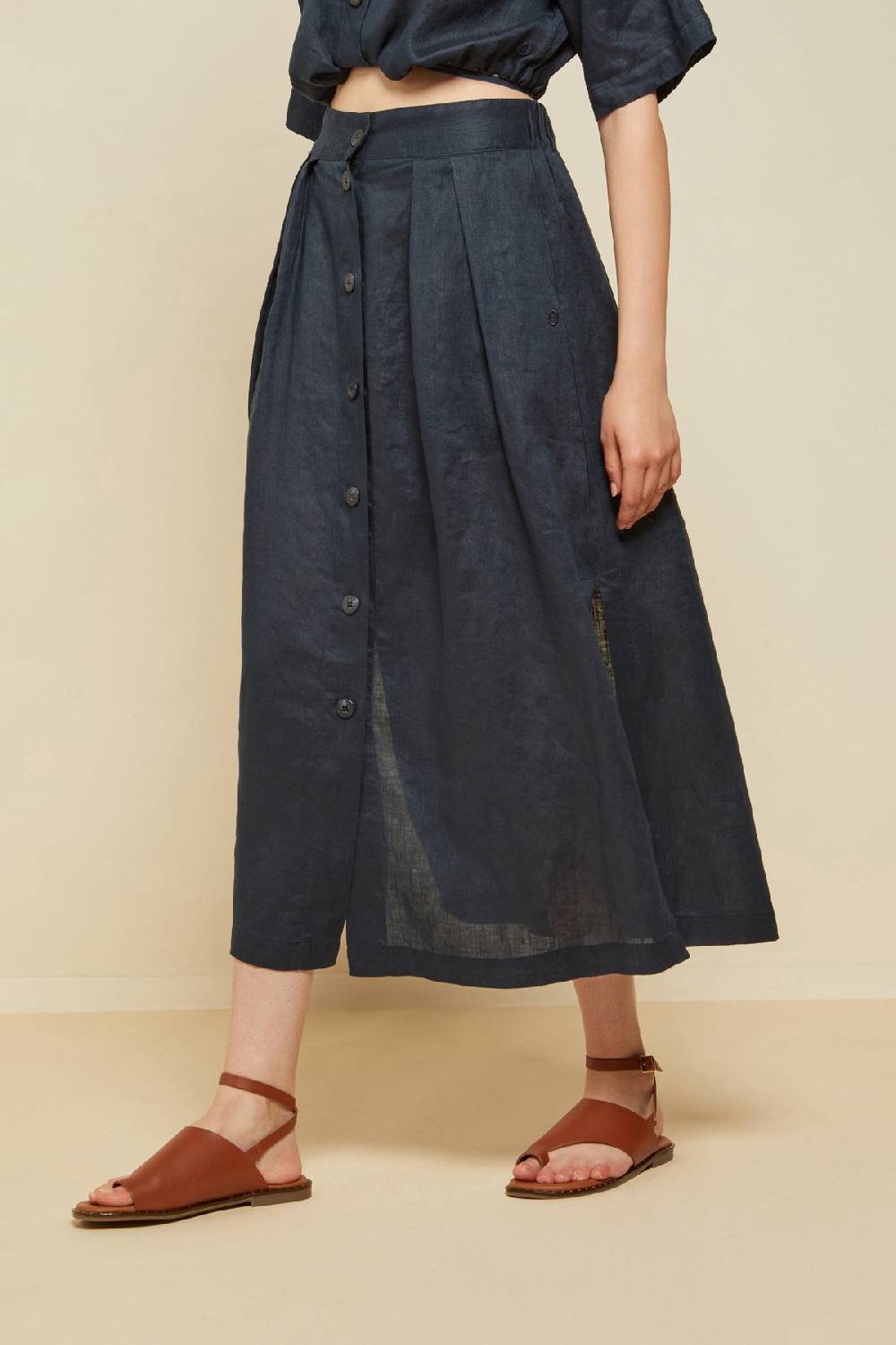 ottod'Ame Linen long skirt Nuova