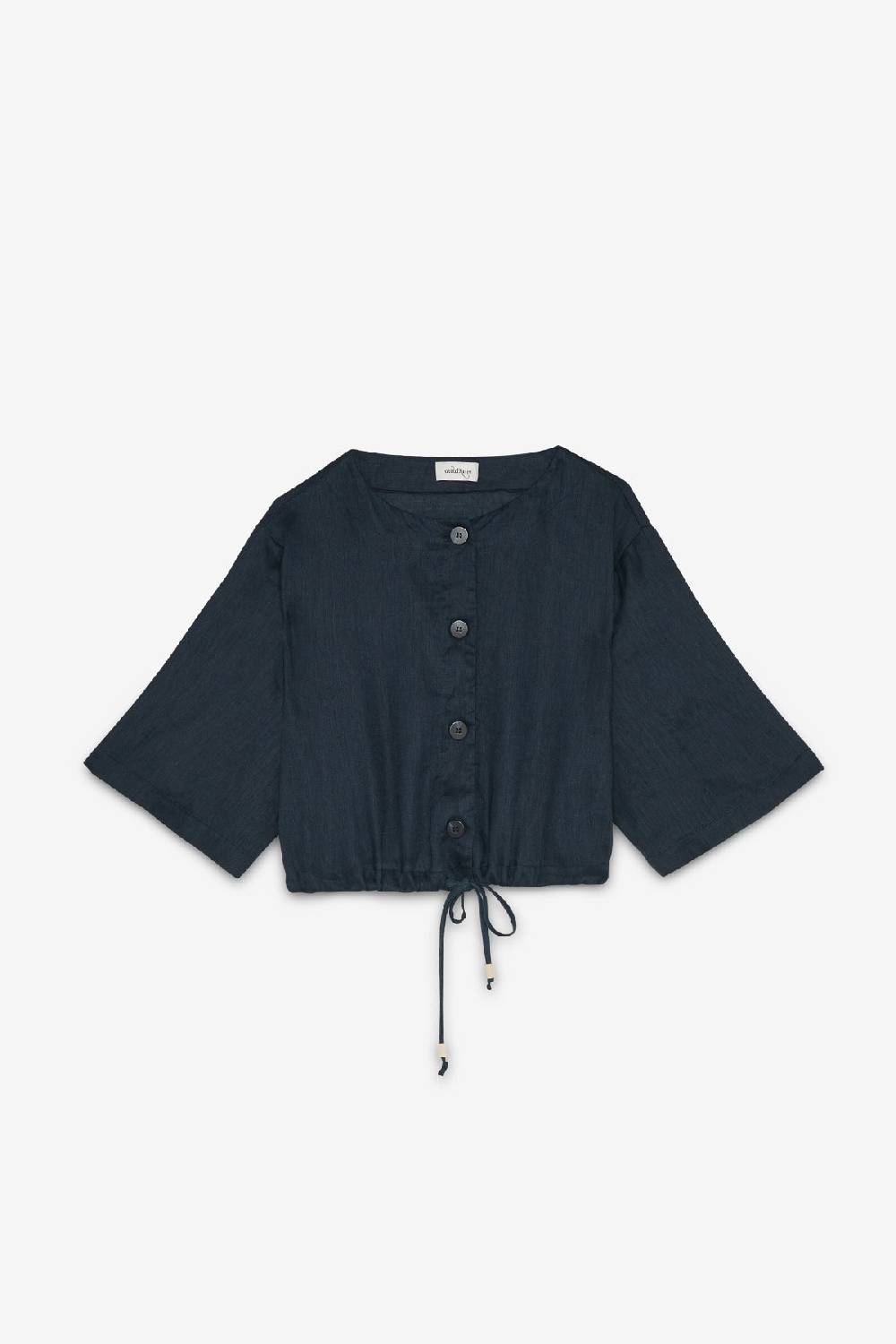 ottod'Ame Linen shirt with drawstring Moda