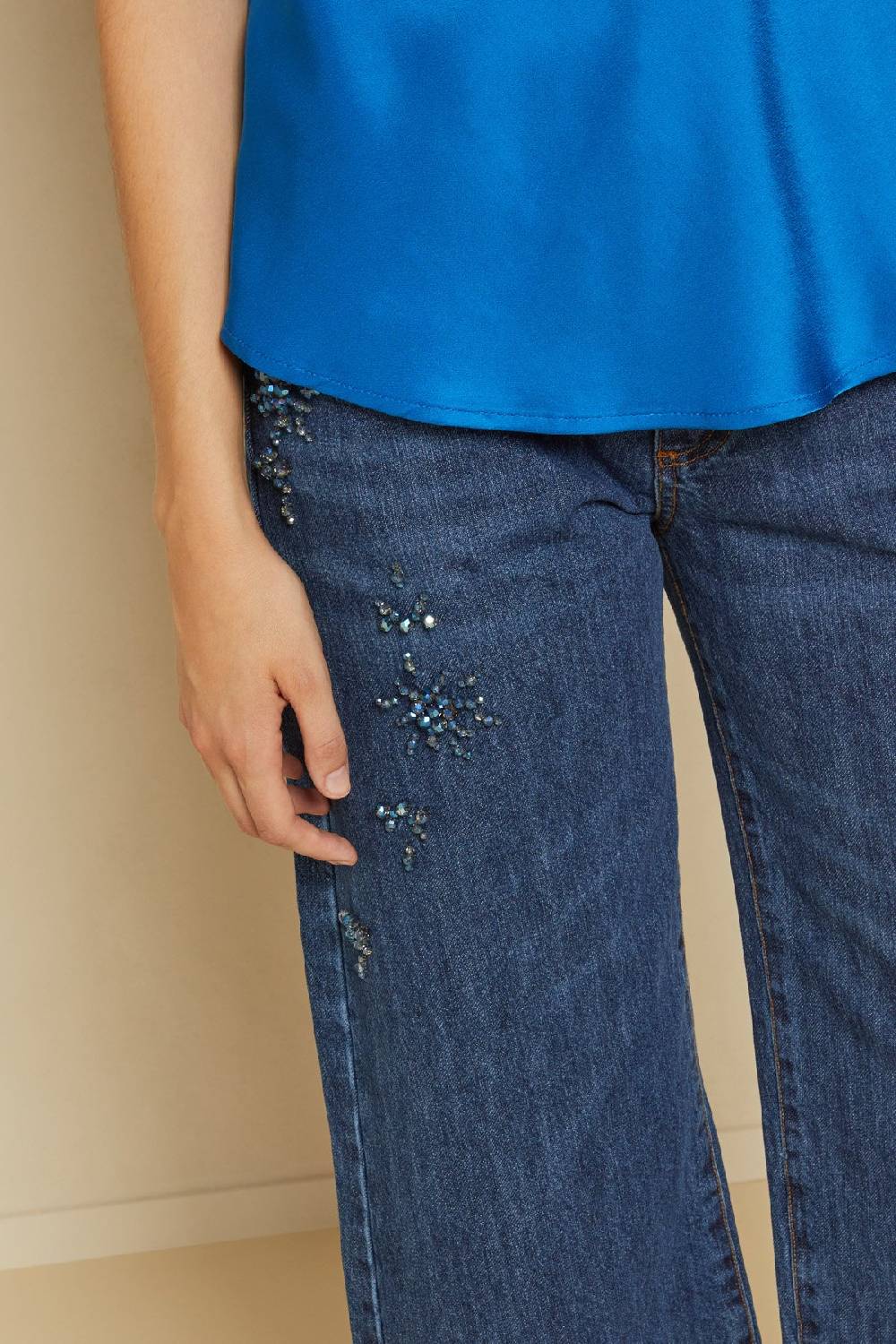 ottod'Ame Loose Ankle jeans In Linea