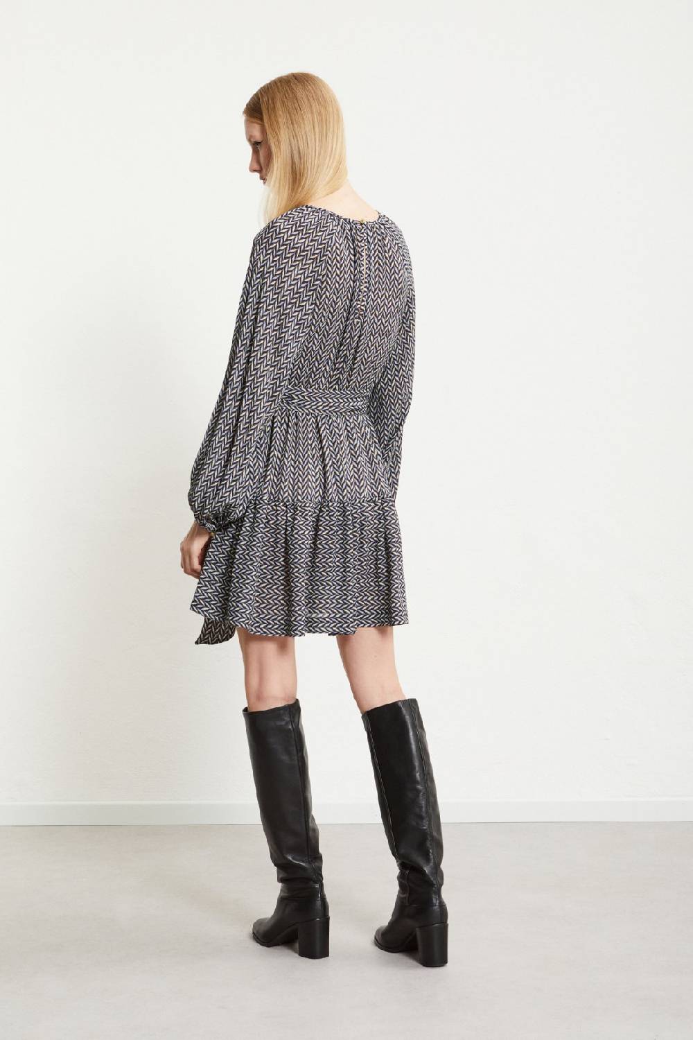 ottod'Ame Viscose short dress with sash Promozione