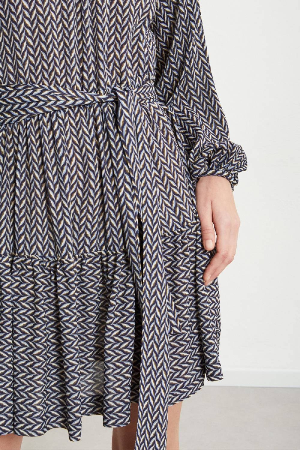 ottod'Ame Viscose short dress with sash Promozione