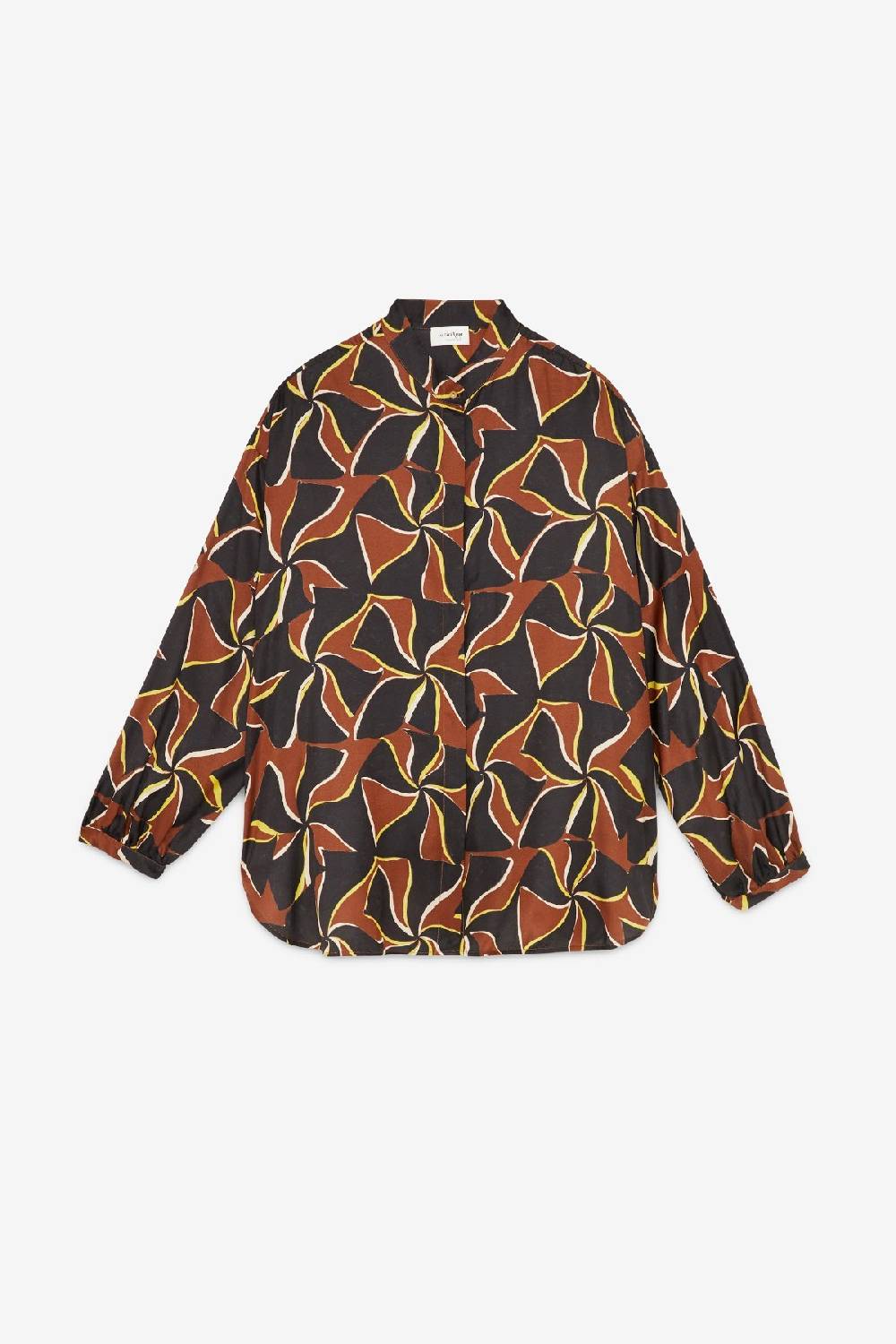 ottod'Ame Viscose shirt with rounded bottom Spedizione Gratuita