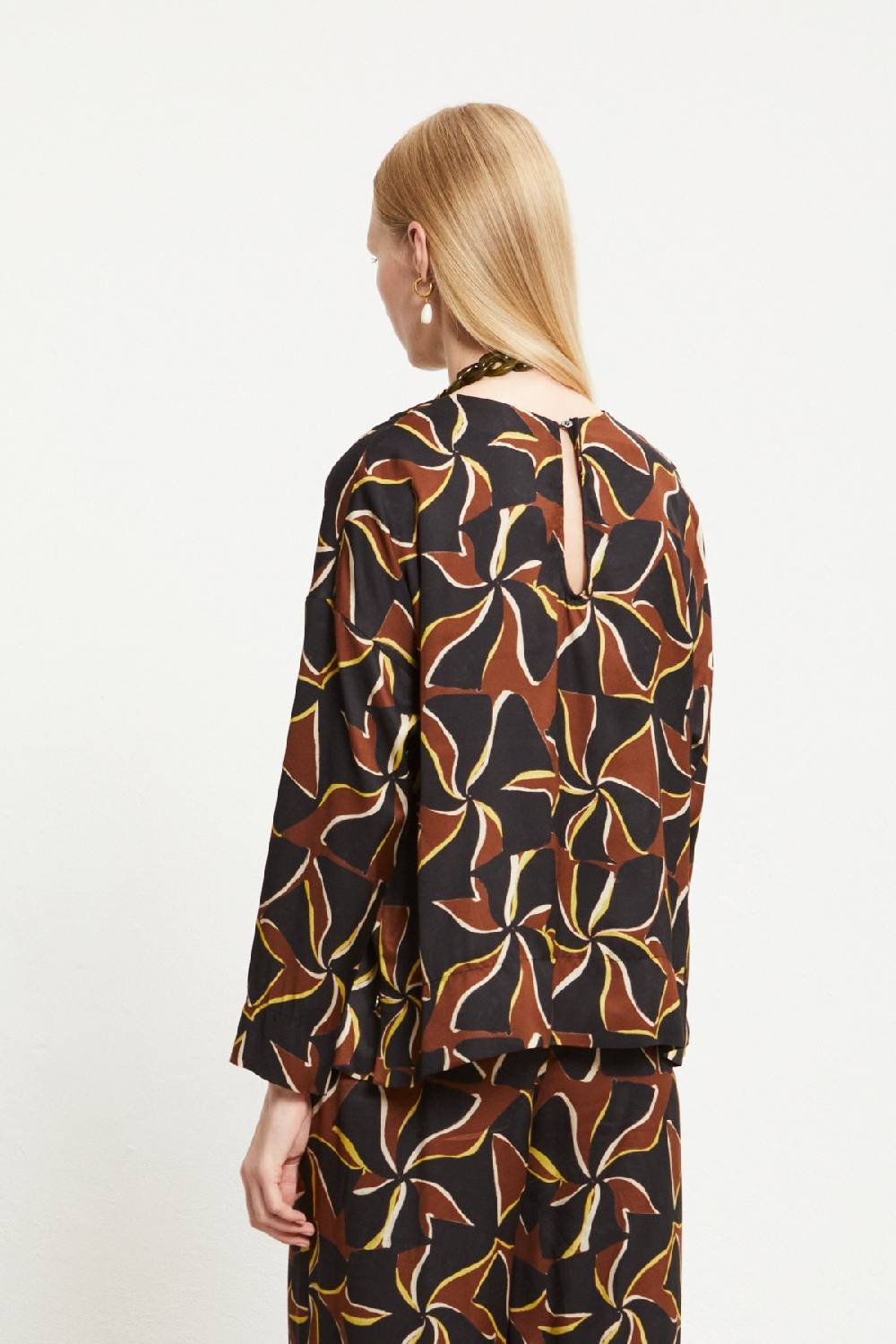ottod'Ame Viscose blouse with long sleeves Pezzi Unici