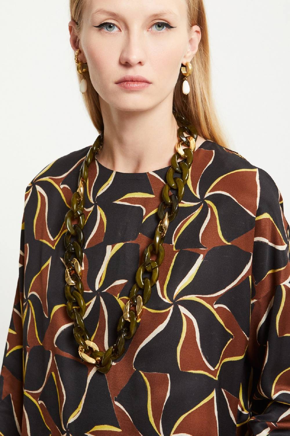 ottod'Ame Viscose blouse with long sleeves Pezzi Unici