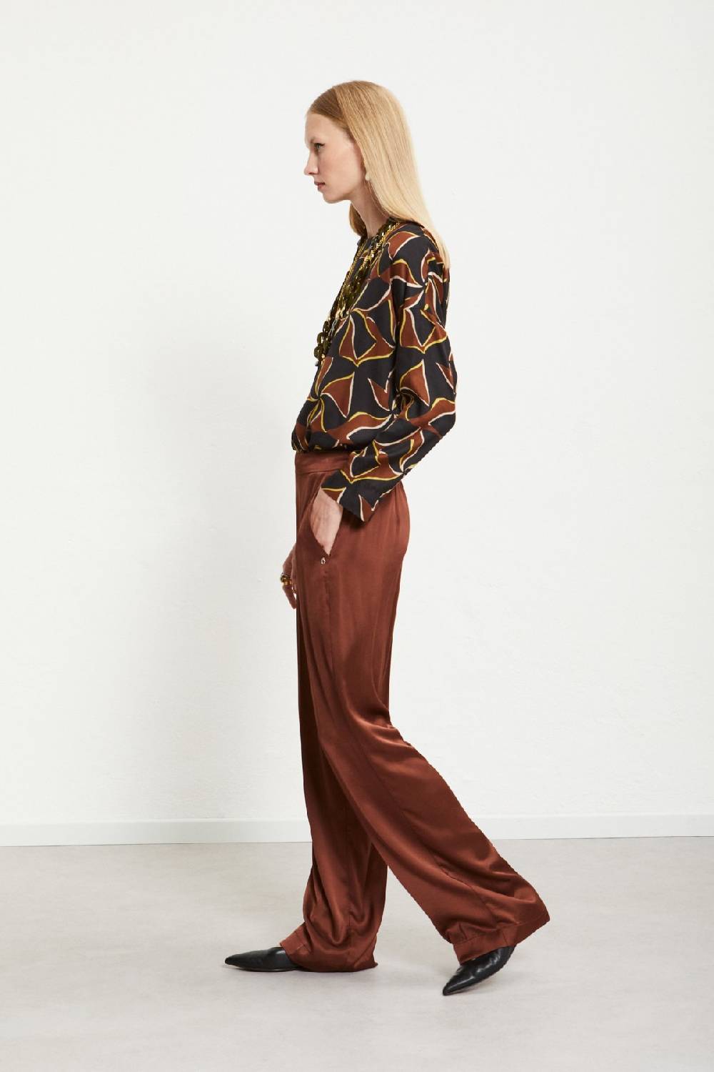 ottod'Ame Viscose palazzo trousers Qualità Garantita