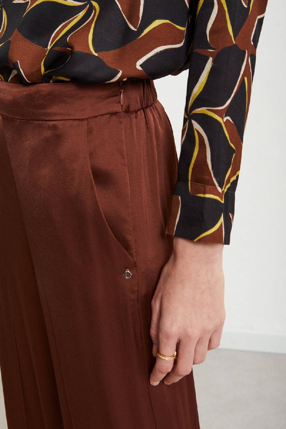 ottod'Ame Viscose palazzo trousers Qualità Garantita