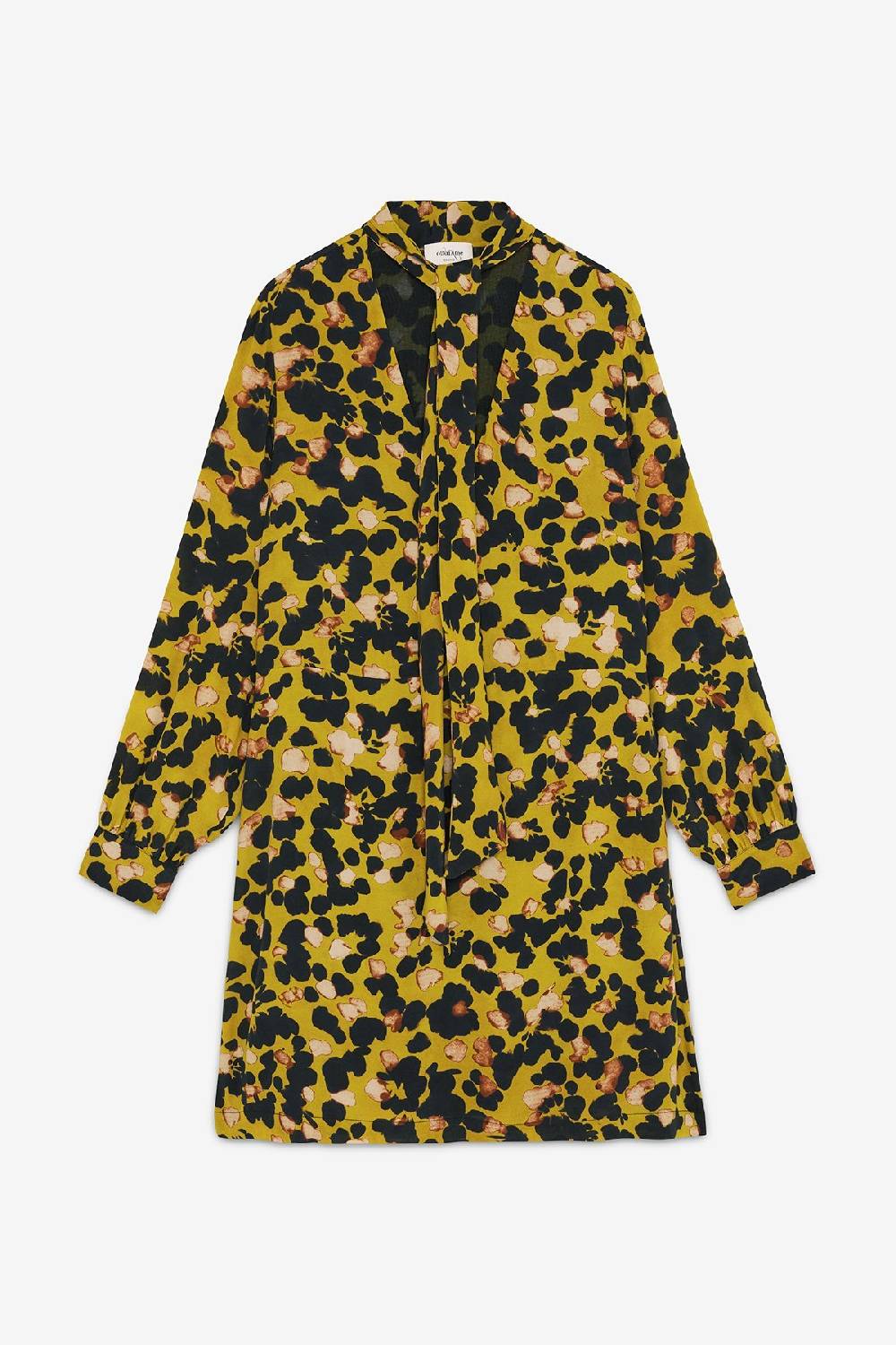 ottod'Ame Viscose short dress with scarf neck Fino Al -60%