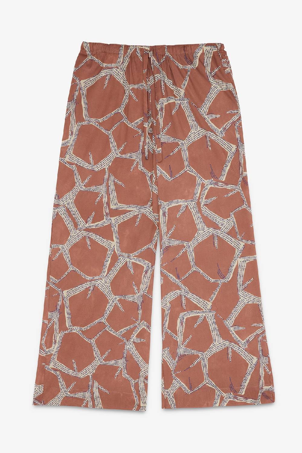 ottod'Ame Printed cotton palazzo trousers Convenienza