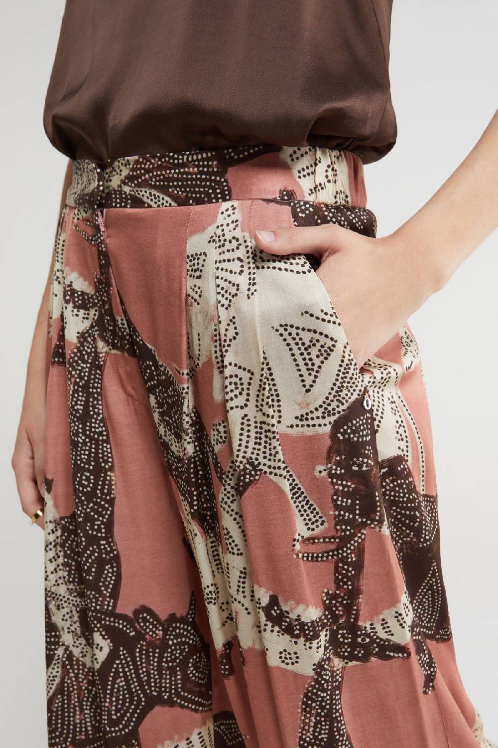 ottod'Ame Viscose palazzo trousers Sconto