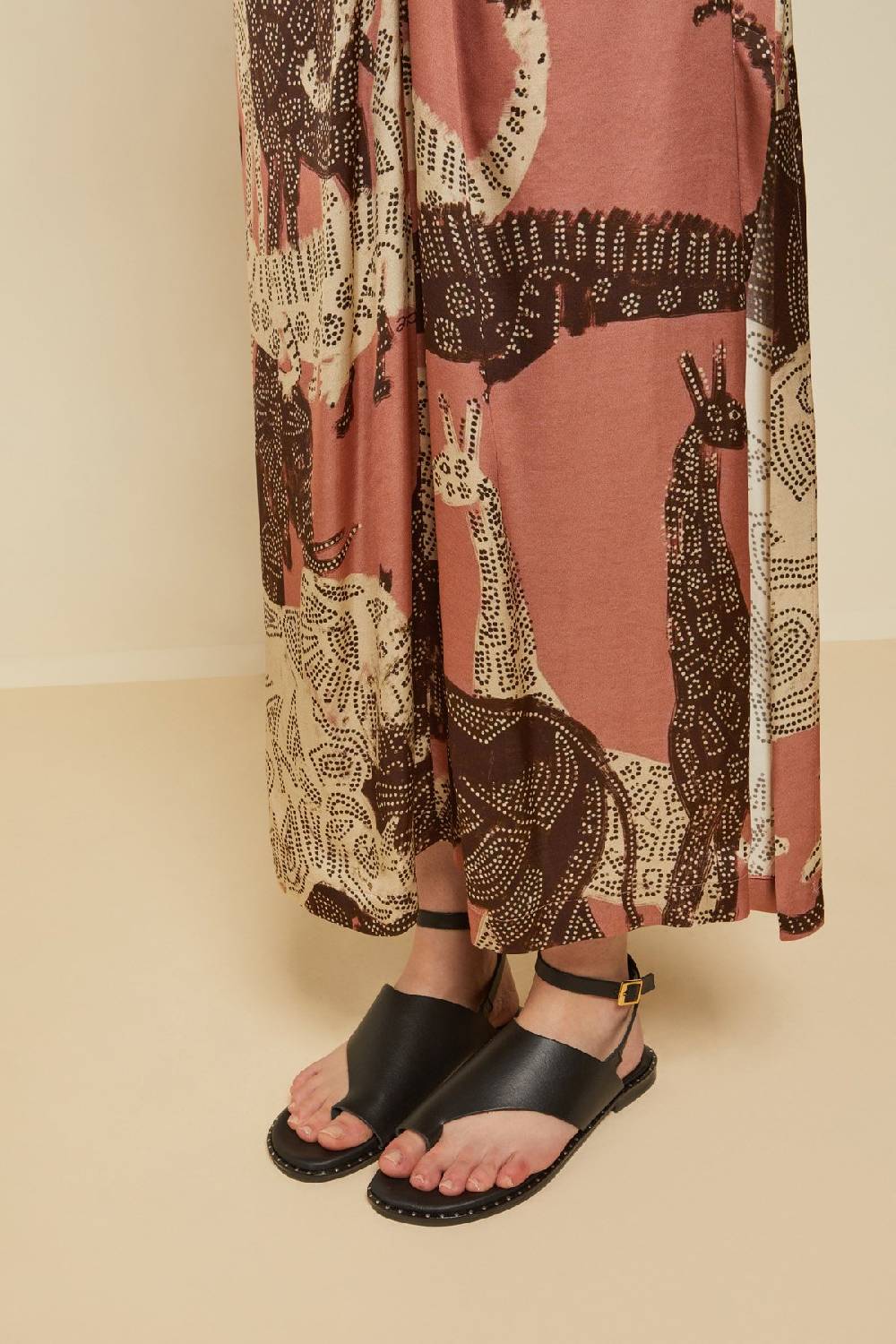 ottod'Ame Viscose long dress with criss-cross Offerta
