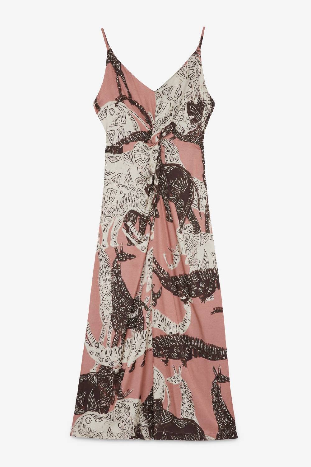 ottod'Ame Viscose long dress with criss-cross Offerta