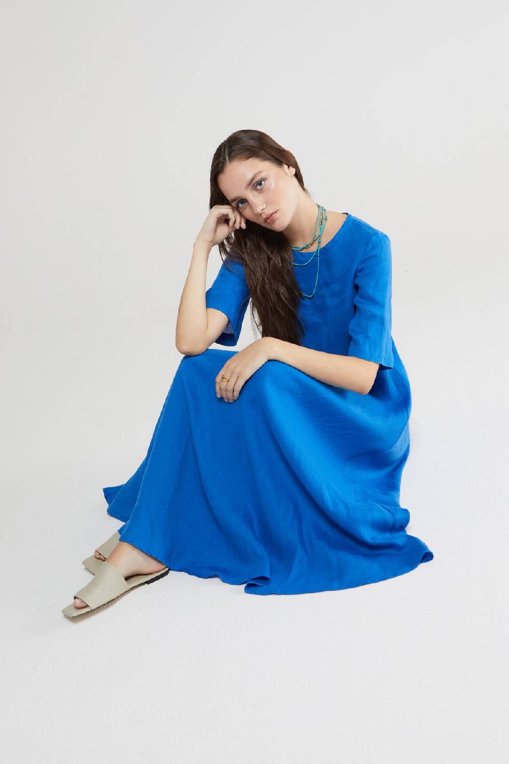 ottod'Ame Linen long dress Saldi