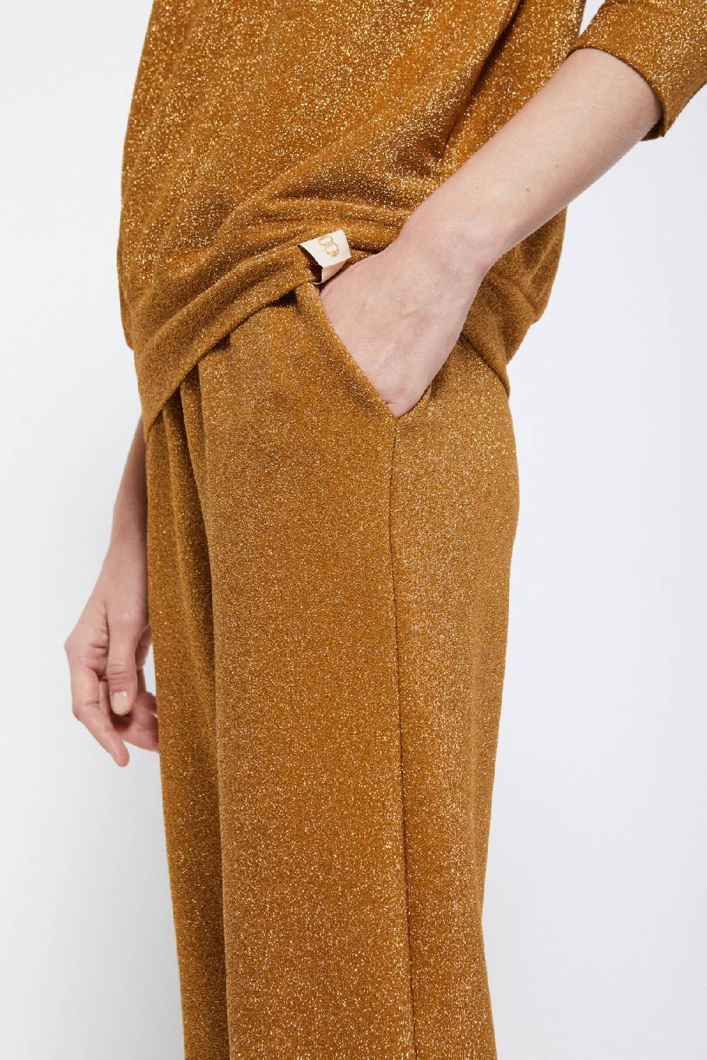 ottod'Ame Viscose trousers with lurex In Saldo