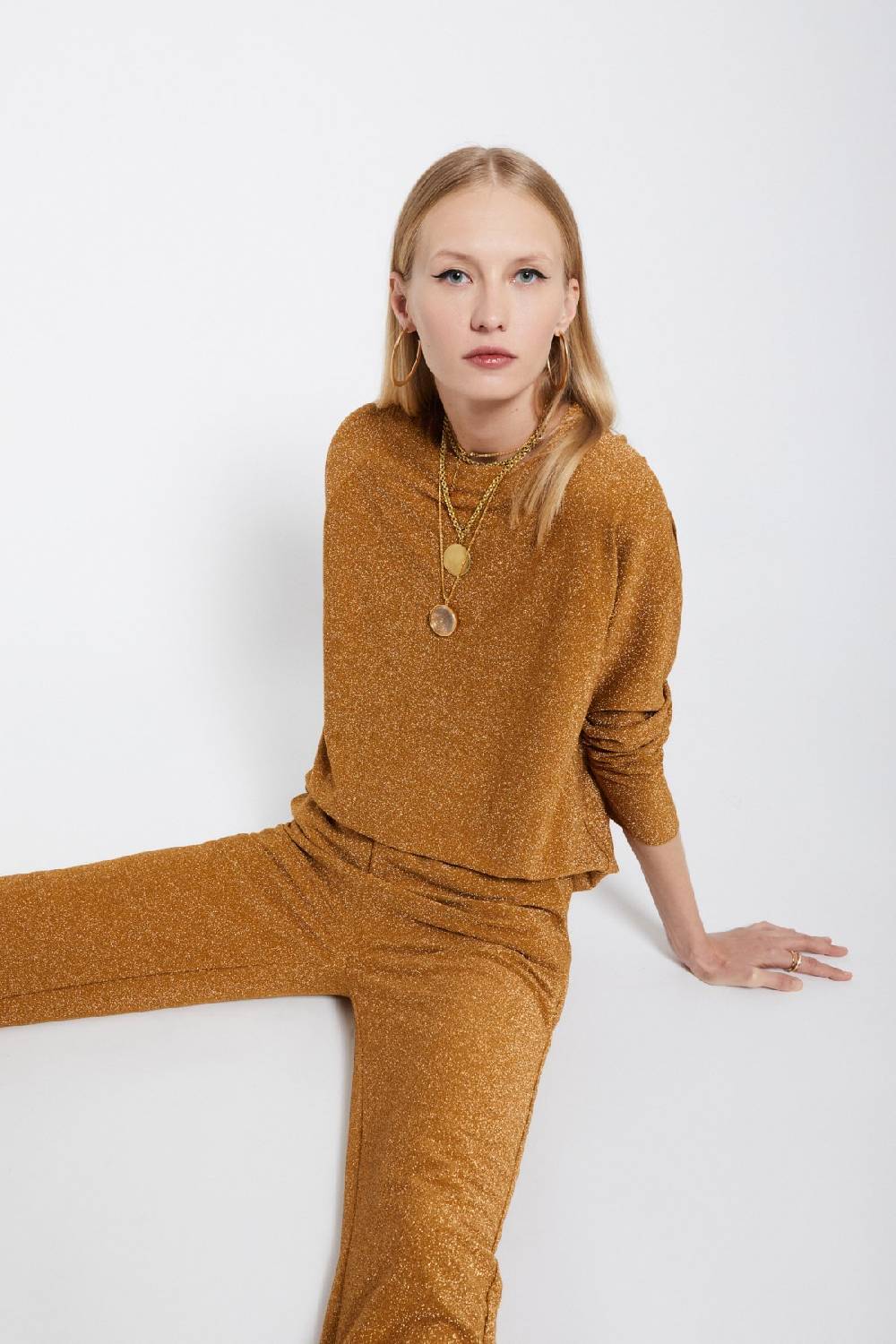 ottod'Ame Viscose blouse with lurex Nuova