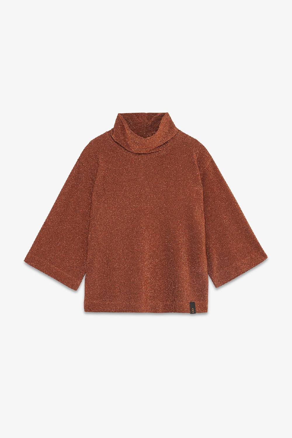 ottod'Ame Viscose blouse with lurex and flared sleeves Italy