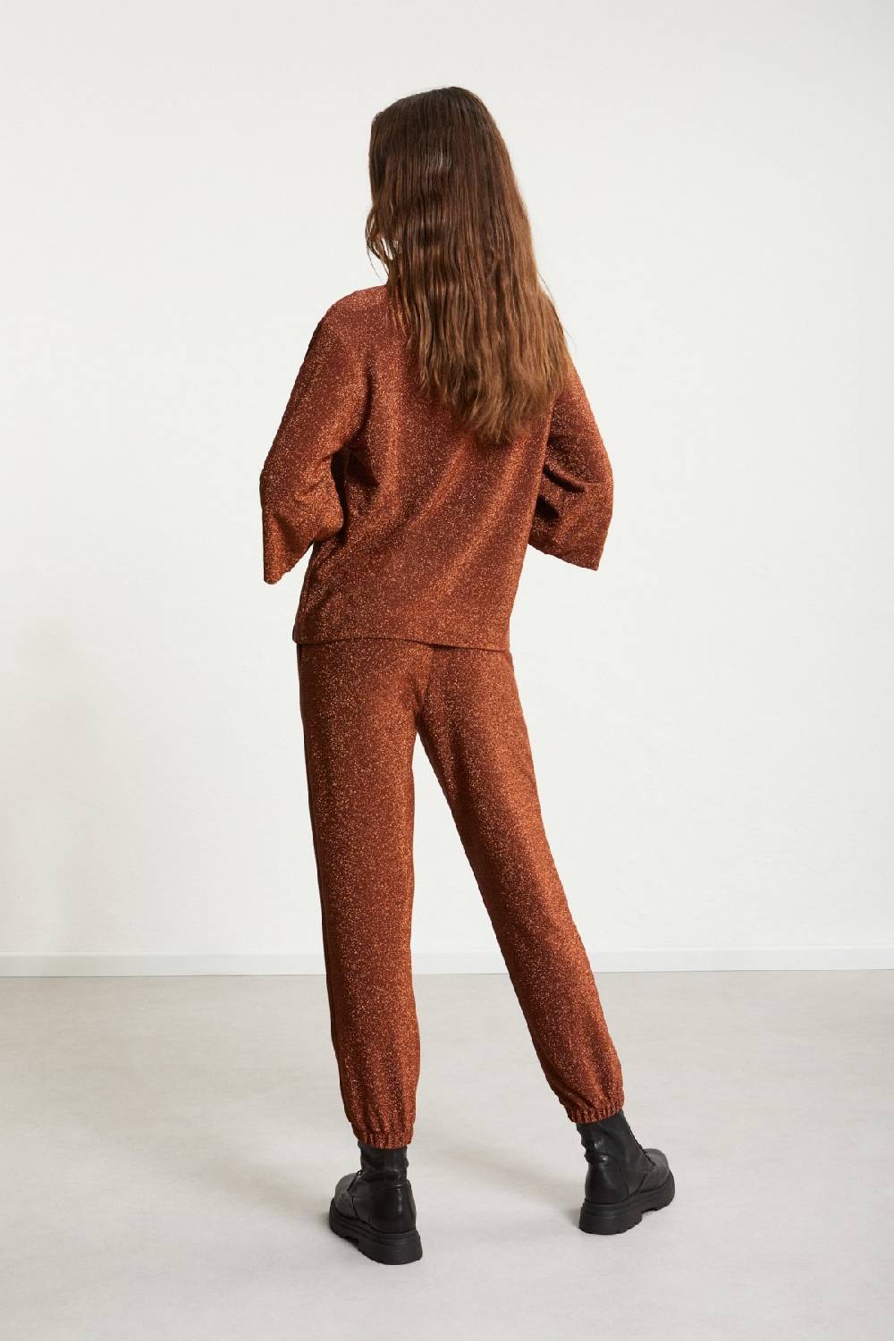 ottod'Ame Viscose trousers with lurex Duty-free