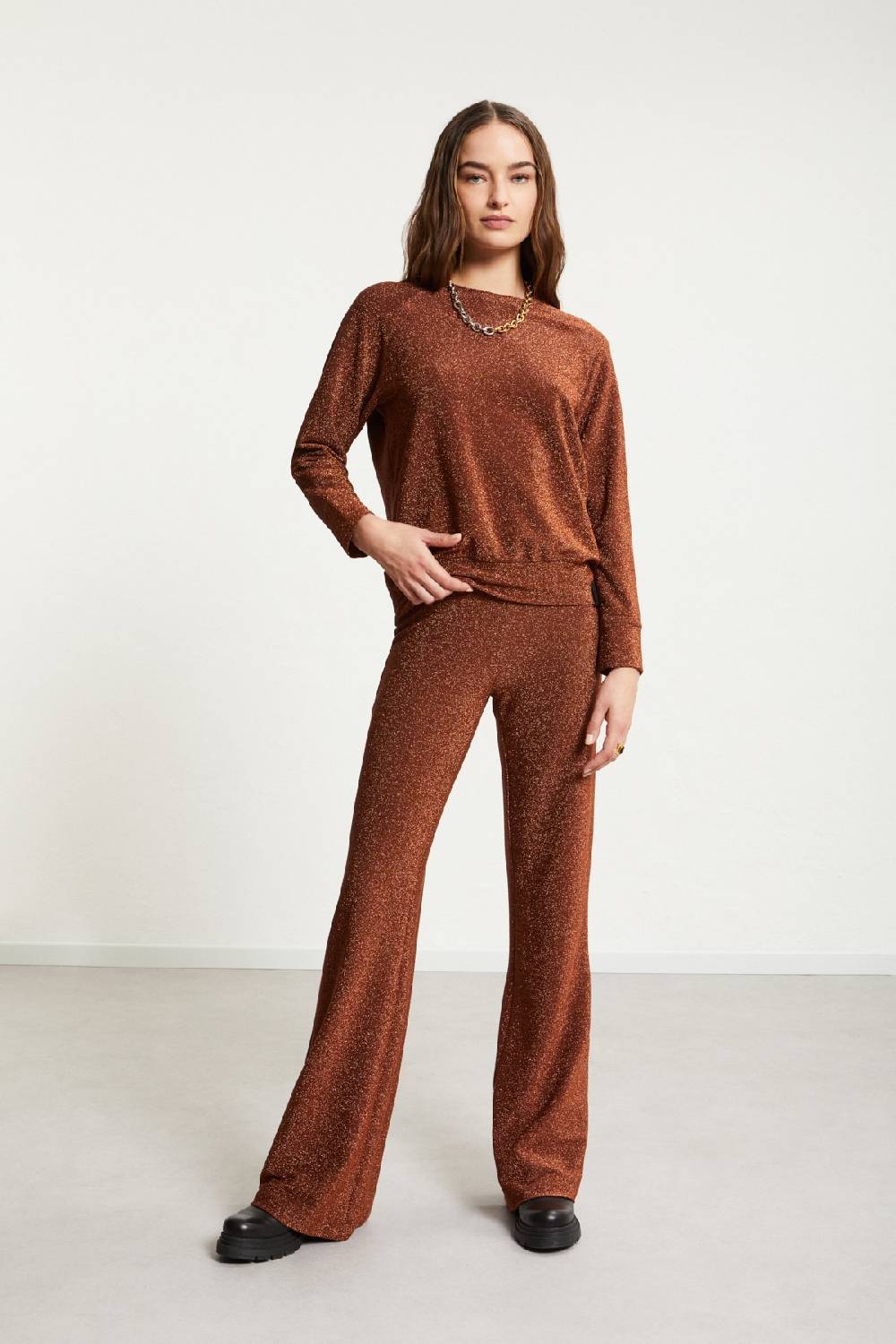 ottod'Ame Viscose trousers with lurex 2025