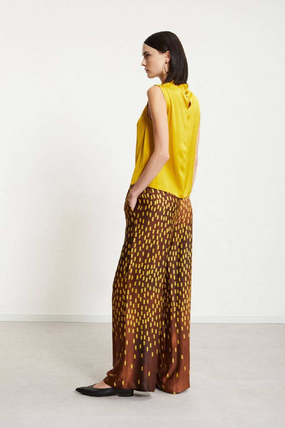 ottod'Ame Viscose palazzo trousers Sconti questo mese