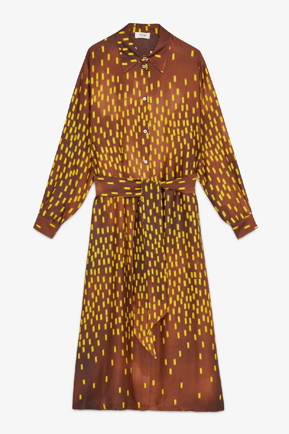 ottod'Ame Viscose long chemisier with sash Italy