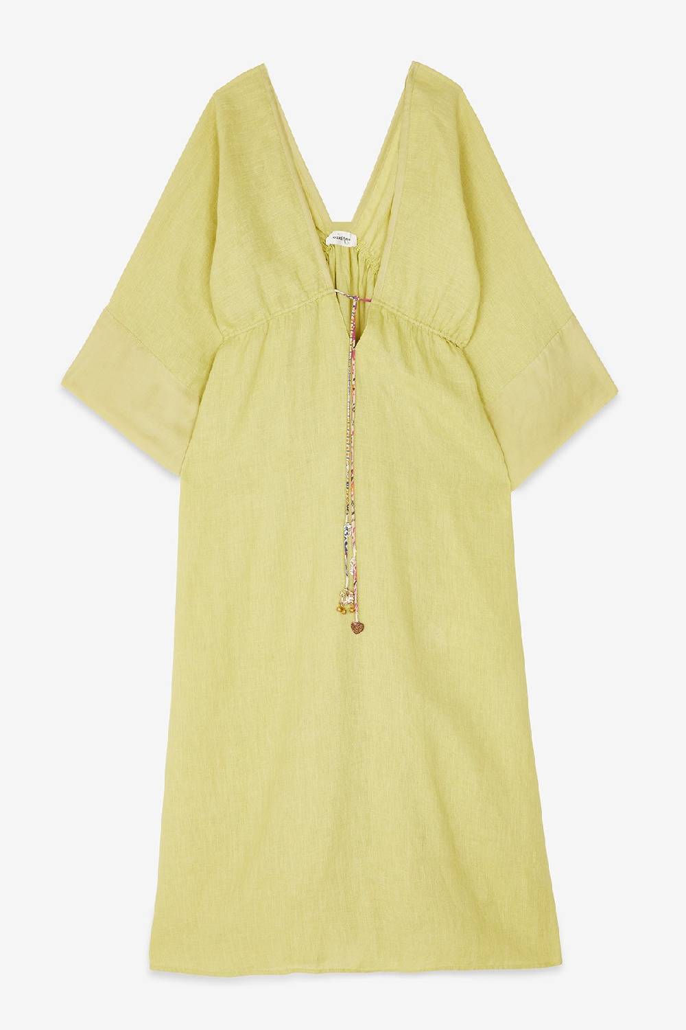 ottod'Ame Linen long dress with drawstring Vendita