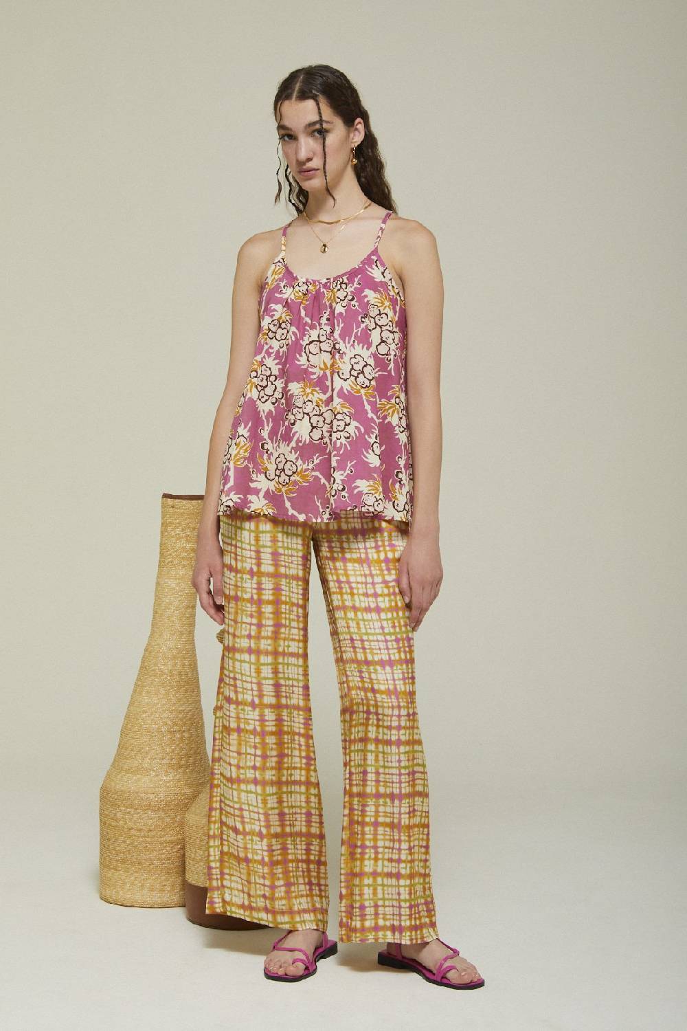 ottod'Ame Printed cotton top Qualità Garantita