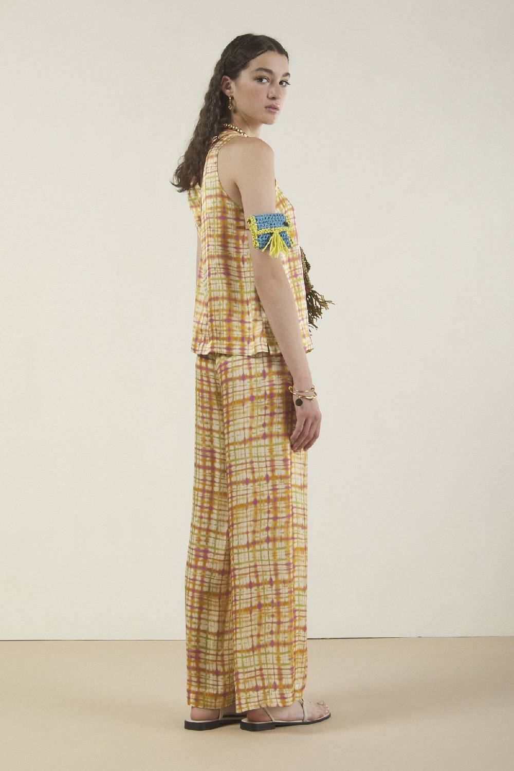 ottod'Ame Viscosa palazzo trousers