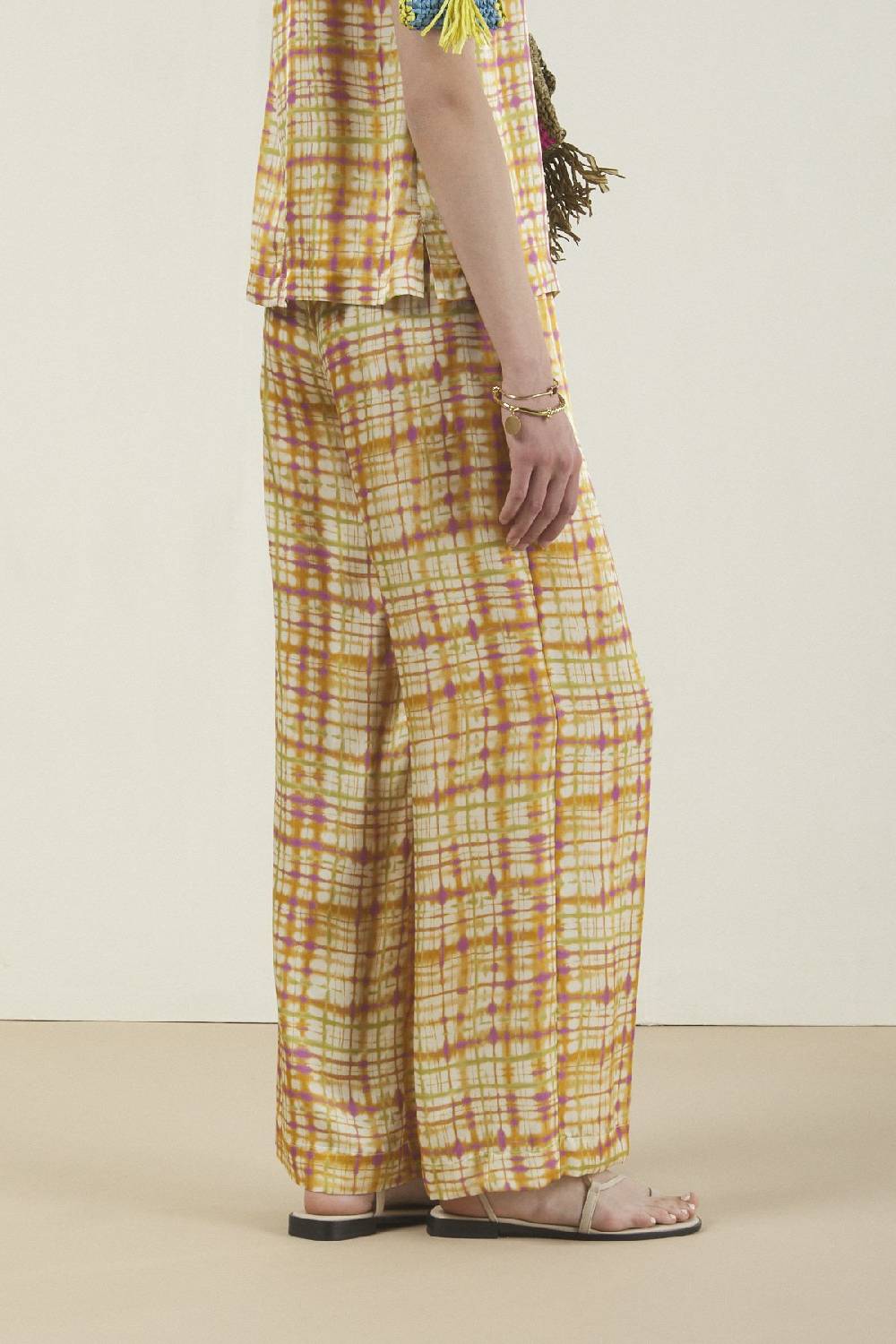 ottod'Ame Viscosa palazzo trousers Prezzo Ridotto