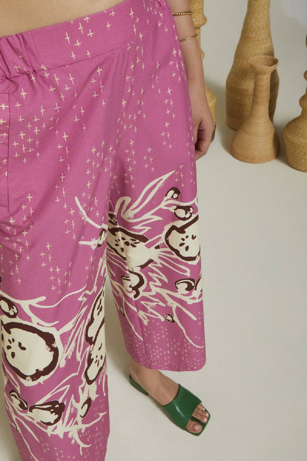 ottod'Ame Cotton wide trousers Offerta
