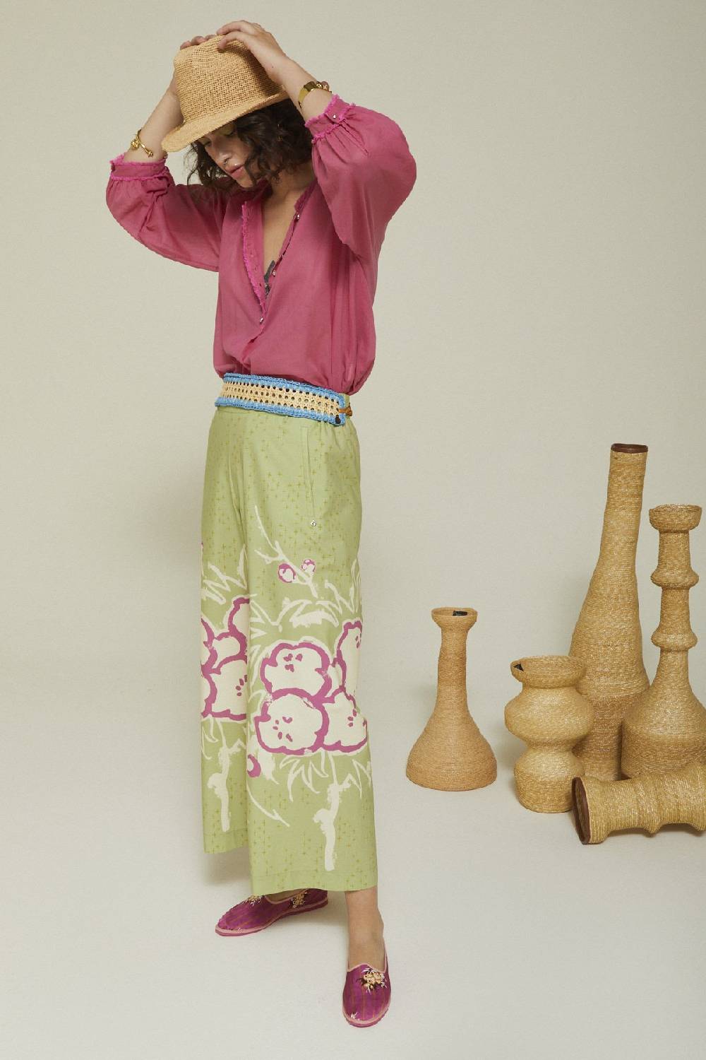 ottod'Ame Cotton wide trousers Economico