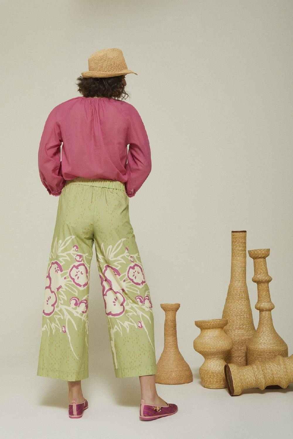 ottod'Ame Cotton wide trousers Economico