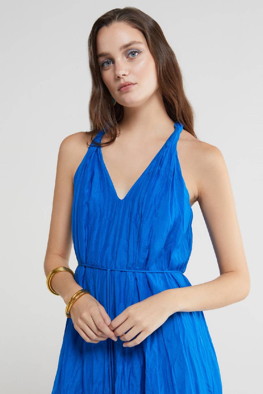 ottod'Ame Silk blend long dress Vendita Economica